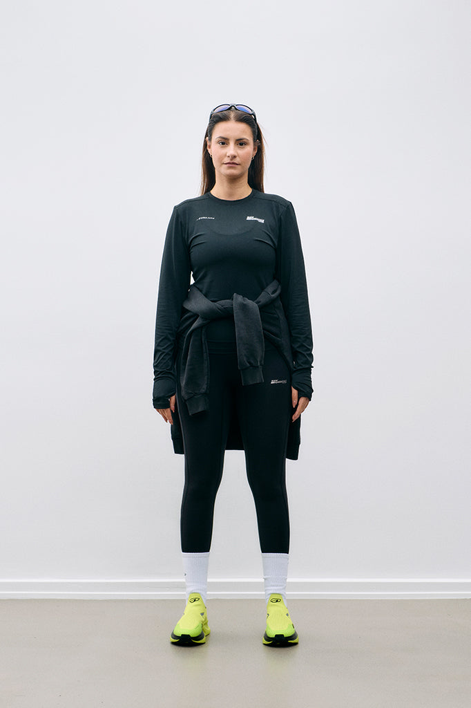 ARKK Apparel Hav Runner LS Tee | Black - Women T-Shirt